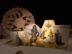 2 Abat-jour de papier pour verres à pied 