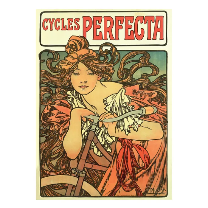 Affiche Alphonse Mucha - Cycles Perfecta, 1902 - 50x70 cm
