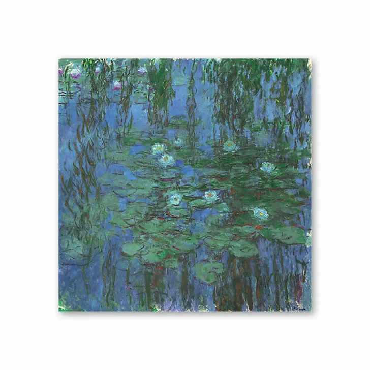 Discount Affiche Claude Monet - Nymphéas bleus, entre 1916 et 1919 - 60x60cm Affiches Et Reproductions