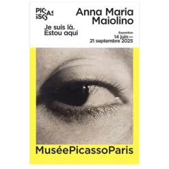 Affiche de l'exposition Anna Maria Maiolino. Je suis là. Estou Aqui