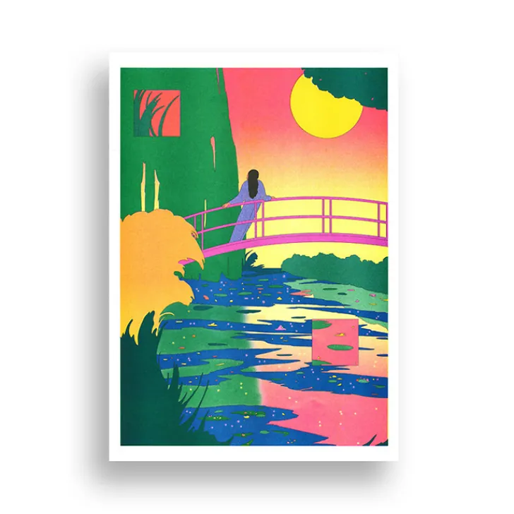 Best Affiche Le Bassin aux nymphéas, harmonie rose (Claude Monet) par María Medem - Kiblind Affiches Et Reproductions