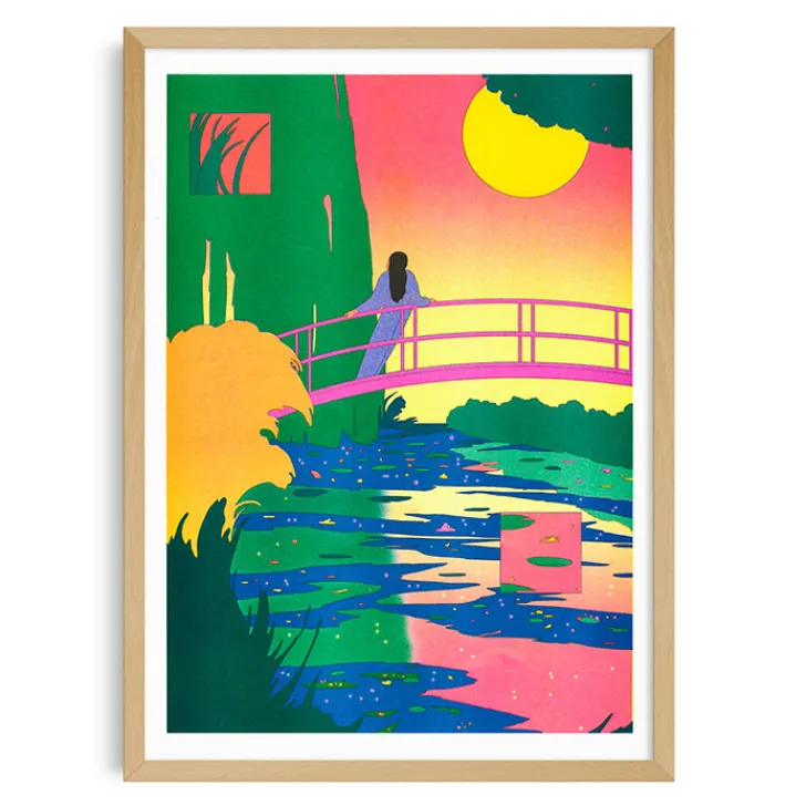 Best Affiche Le Bassin aux nymphéas, harmonie rose (Claude Monet) par María Medem - Kiblind Affiches Et Reproductions