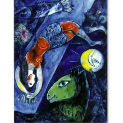 Sale Affiche Marc Chagall - Le cirque bleu, 1950 Affiches Et Reproductions