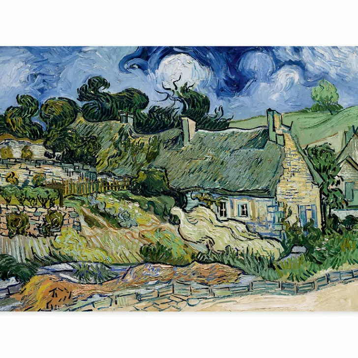Sale Affiche Vincent Van Gogh - Chaumes de Cordeville à Auvers-sur-Oise, 1890 - 50x70cm Affiches Et Reproductions