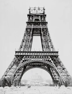 Album sur la construction de la Tour Eiffel (toiles encadrées)