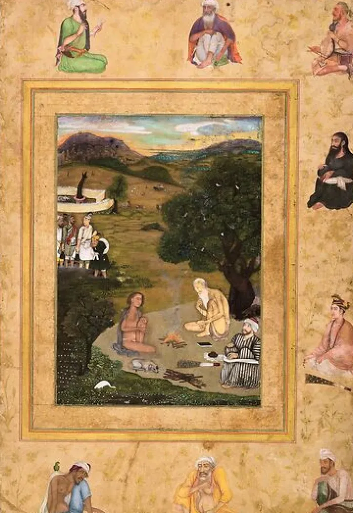 Ascètes auprès d’un feu (toiles encadrées)