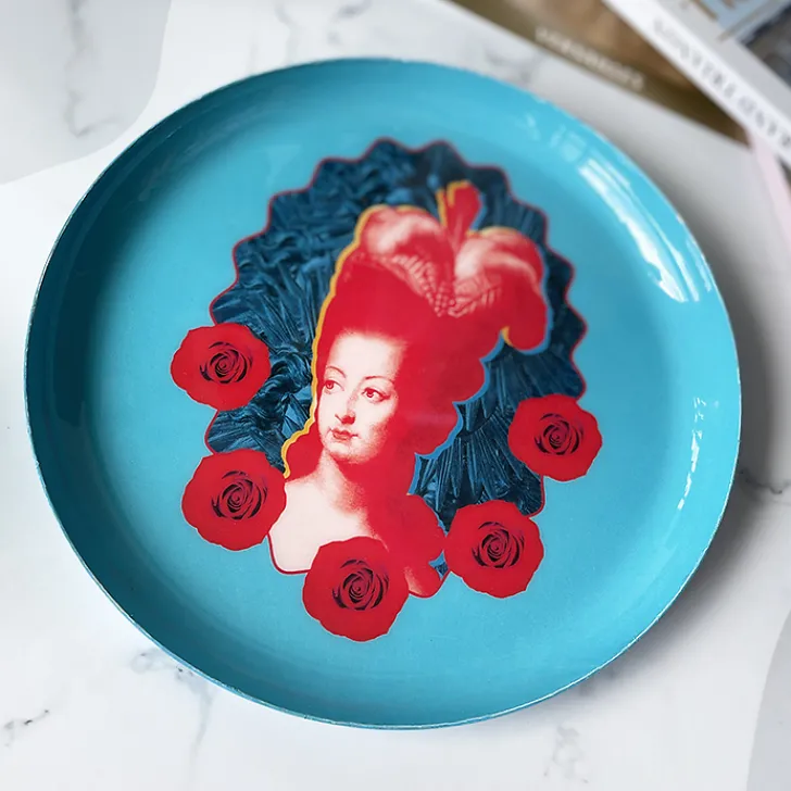 New Assiette murale Marie-Antoinette Pop Bleu ciel - ⌀ 22 cm Design|Art De La Maison