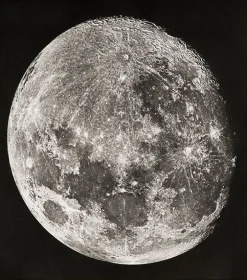 Atlas photographique de la lune, page de titre (panneaux aluminium)