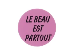 Badge Fernand Léger - Le beau est partout - Rose