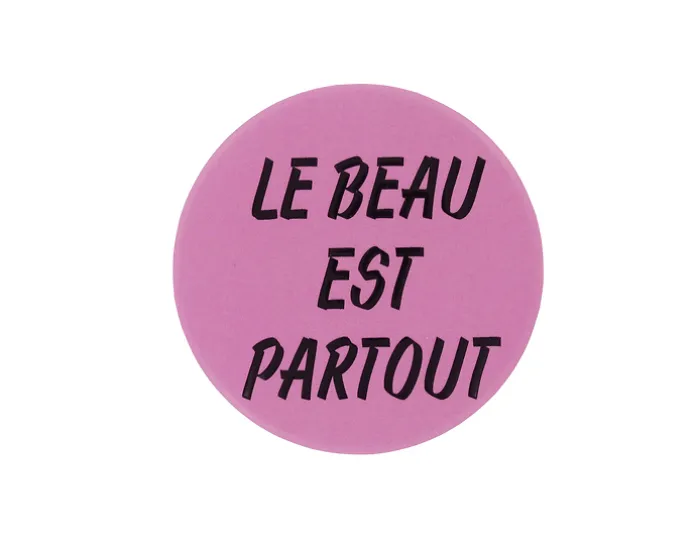 Badge Fernand Léger - Le beau est partout - Rose