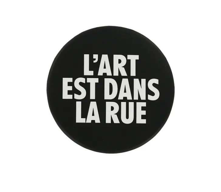 Outlet Badge L'Art est dans la rue Noir et Blanc Pin'S