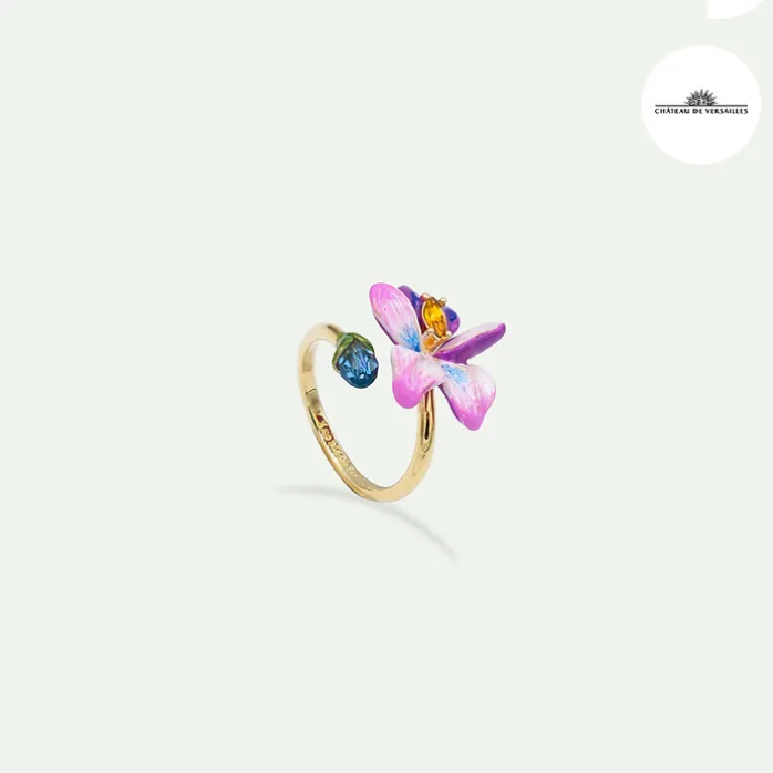 Bague ajustable Violette - Les Néréides
