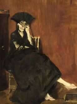 Berthe Morisot à l’éventail (détail) (panneaux aluminium)