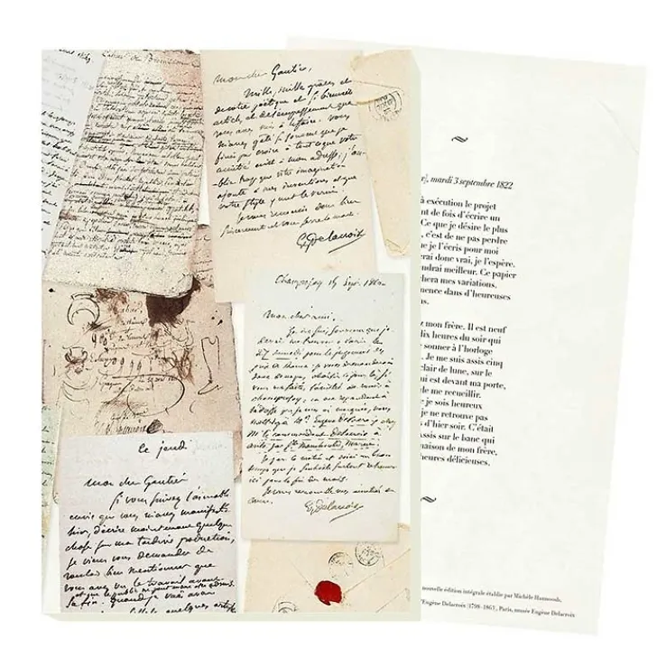 Best Bloc correspondance Eugène Delacroix - Journal (extrait de la première page) Cahiers Et Carnets