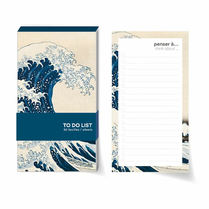 Sale Bloc liste Katsushika Hokusai - Sous la grande vague Cahiers Et Carnets