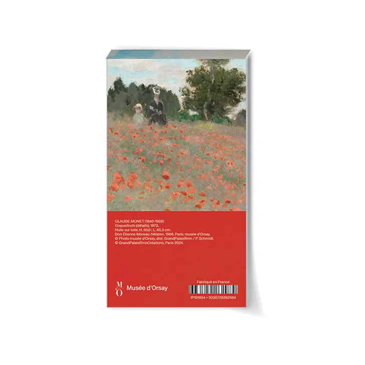 Hot Bloc notes Claude Monet - Coquelicots, 1873 Cahiers Et Carnets