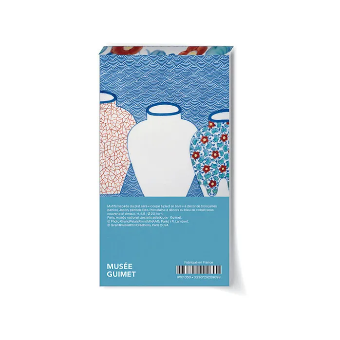 Bloc notes - Plat à décor de trois jarres (sanko)