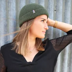 Discount Bonnet Miki Docker vert - 100% laine recyclée Accessoires