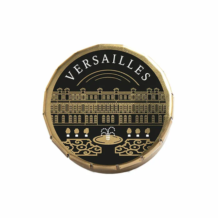 Boîte de bonbons saveur menthe - Façade Versailles Noire