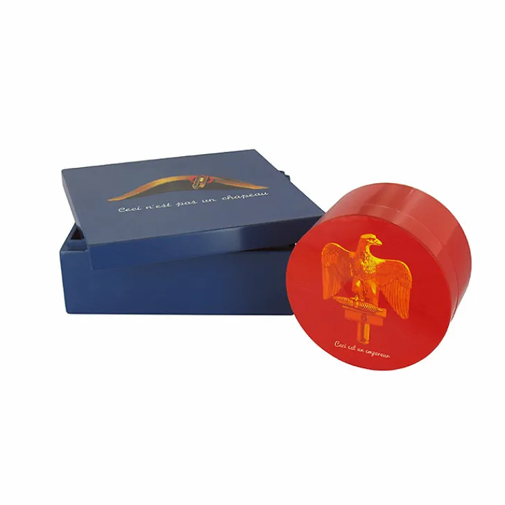 Best Boîte ronde en bois laqué rouge - Ceci est un empereur Art De La Maison