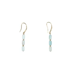 Clearance Boucles d'oreille pendantes Antiques avec pierres azur Boucles D'Oreilles