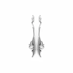 Boucles d'oreilles Art nouveau Cigogne Boucles D'Oreilles