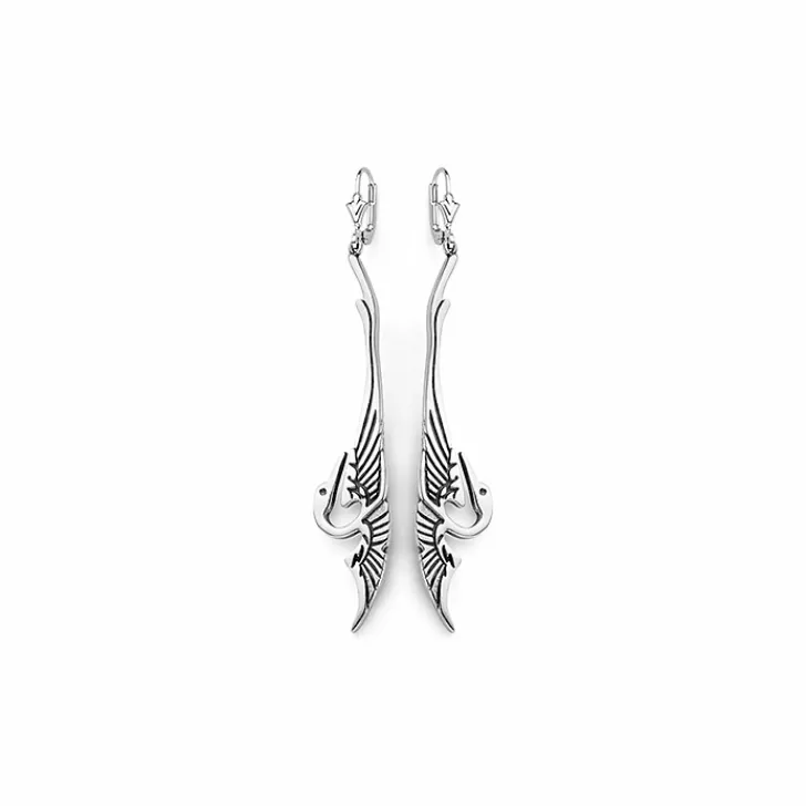 Boucles d'oreilles Art nouveau Cigogne Boucles D'Oreilles