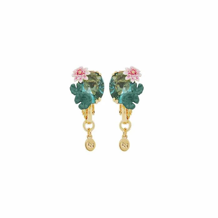 Boucles d'oreilles clips Nymphéas - Les Néréides X musée d'Orsay