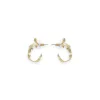 Clearance Boucles d'oreilles créoles dorées feuilles d'acanthe - Les Néréides Boucles D'Oreilles