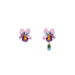 Online Boucles d'oreilles dormeuses Violette - Les Néréides Boucles D'Oreilles