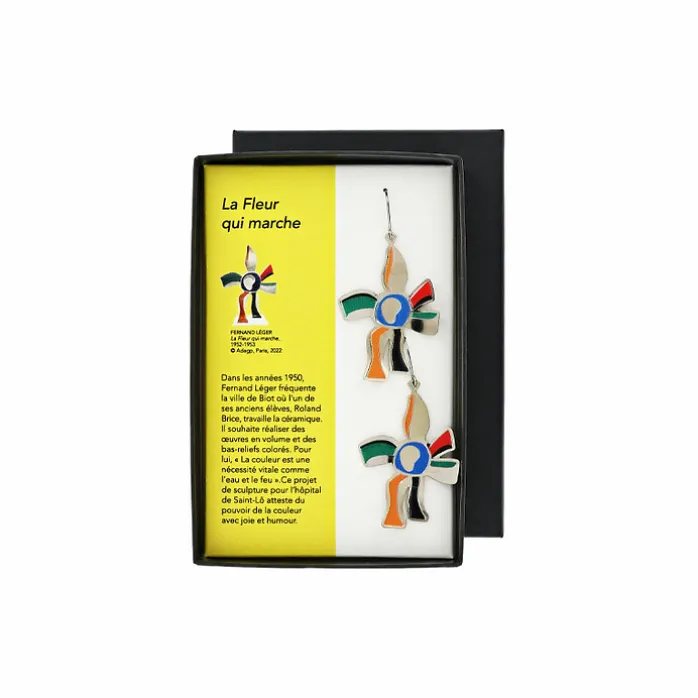 Boucles d'oreilles Fernand Léger - La Fleur qui marche