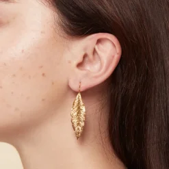 Boucles d'oreilles Feuille de laurier
