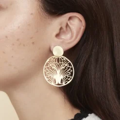 Boucles d'oreilles Feuilles d'acanthe