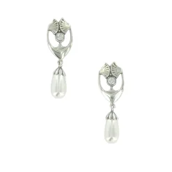 Boucles d'oreilles Gingko Art nouveau