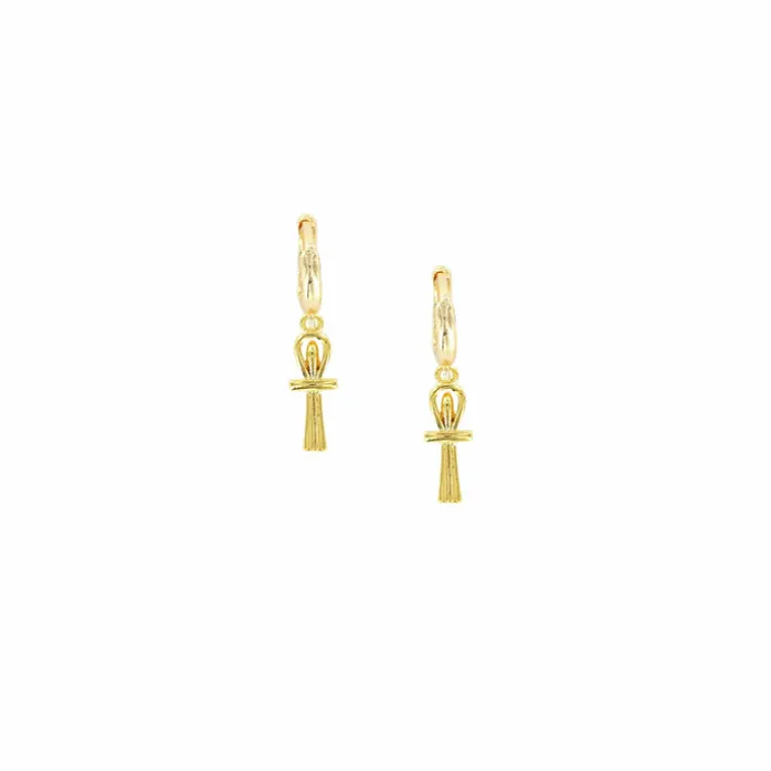 Boucles d'oreilles Égypte - Croix de vie