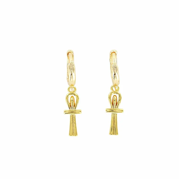 Boucles d'oreilles Égypte - Croix de vie