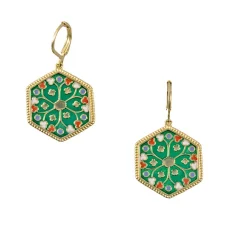 Boucles d'oreilles Émail de Plique