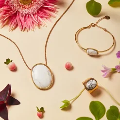 Boucles d'oreilles marbre Épure - Petit modèle