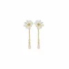 Boucles d'oreilles pendantes Clips Fleur Blanche Berthe Morisot - Les Néréides X musée d'Orsay