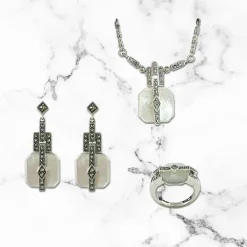 Boucles d'oreilles Rosine Nacre - La Metrop Compagnie