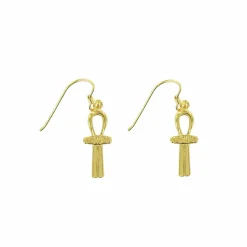 New Boucles d'oreilles Signe de vie - Plaqué or Boucles D'Oreilles