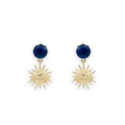 Hot Boucles d'oreilles Soleil à tiges - Les Néréides Boucles D'Oreilles