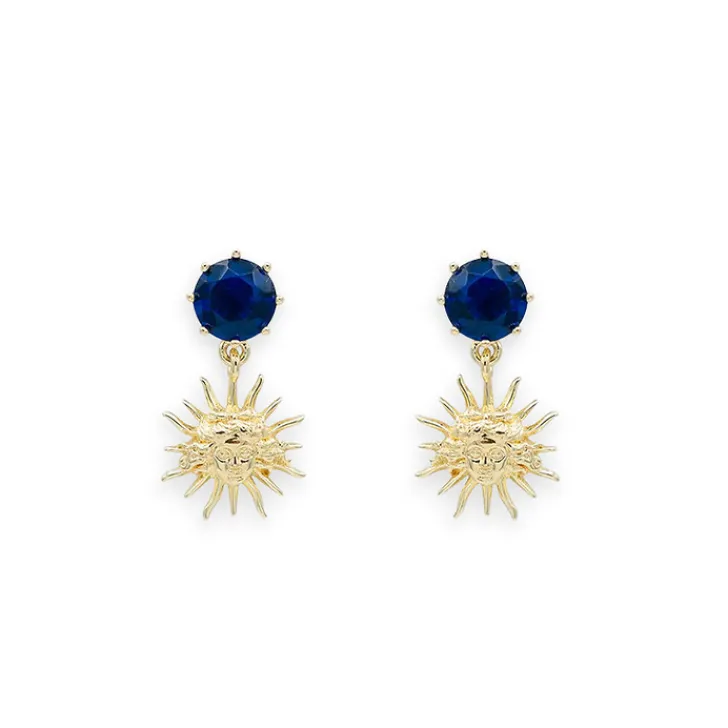 Hot Boucles d'oreilles Soleil à tiges - Les Néréides Boucles D'Oreilles