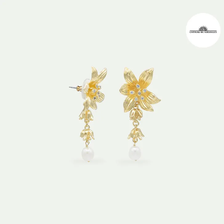 Best Boucles d'oreilles à tiges fleur de lys - Les Néréides Boucles D'Oreilles