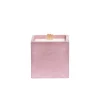Hot Bougie Cube - Béton Rose - Fleur de coton Art De La Maison