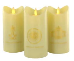 Bougie à flamme oscillante "Roi soleil"