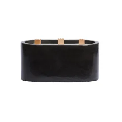New Bougie 3 mèches - Béton Anthracite 350g Senteurs