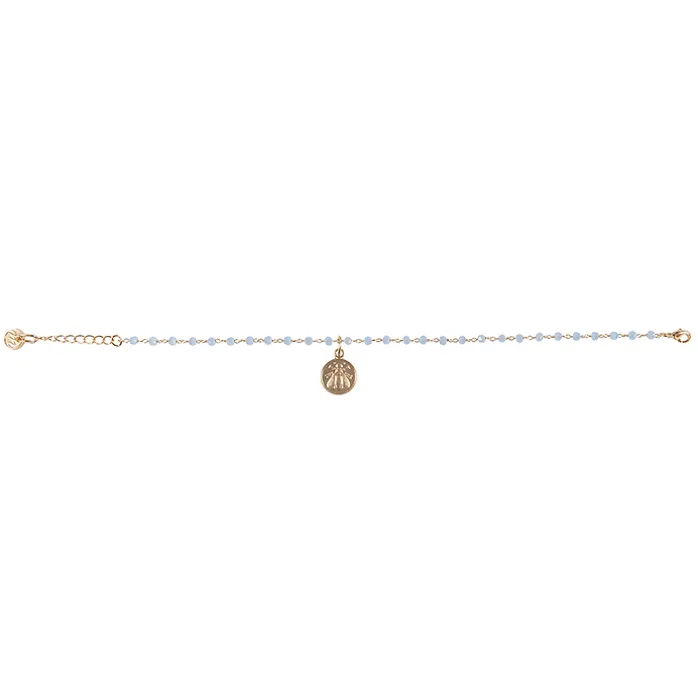 Bracelet Abeille - Bleu dragée