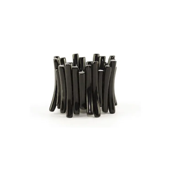 Online Bracelet articulé Bâtonnets en corne noire unie Bracelets