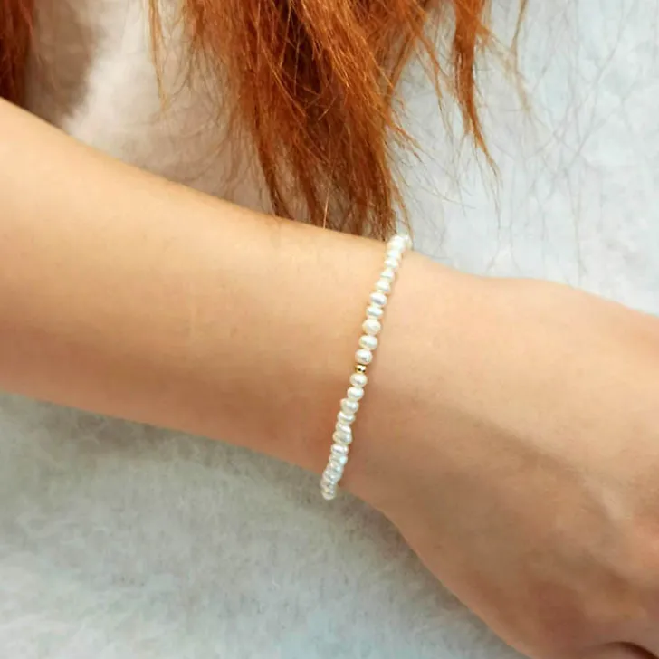 Clearance Bracelet Château de Versailles avec petites perles d'eau douce - Les Cleias Bracelets